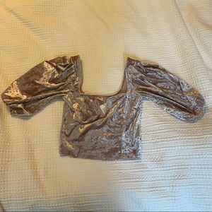 Urban Outfitters Purple Velvet Bustier Top